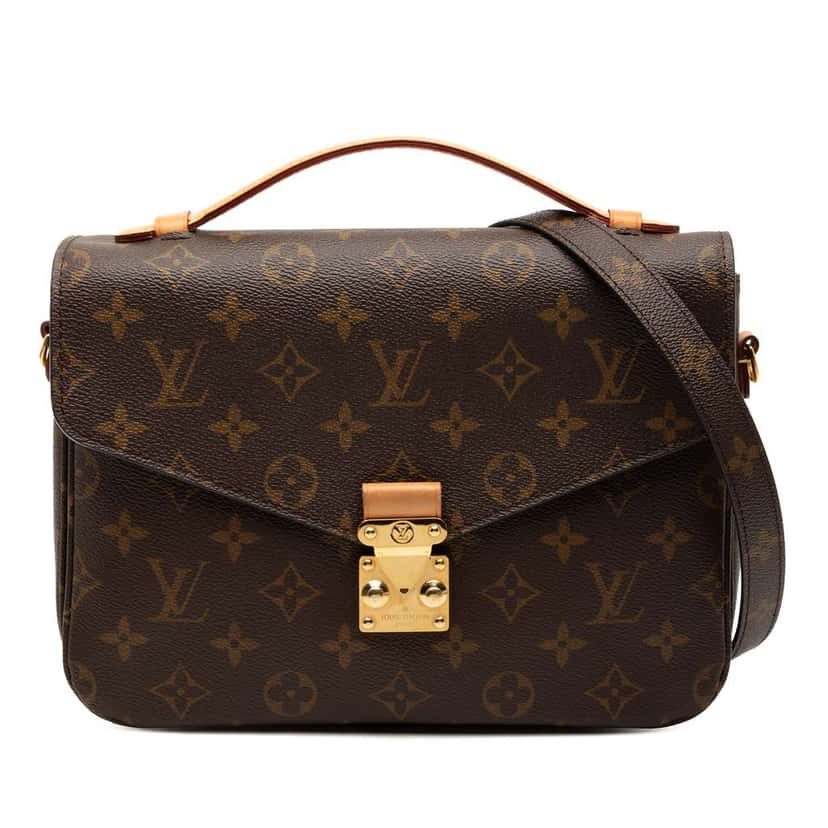 Louis Vuitton Monogram Pochette Metis Brown Good condition - Front View