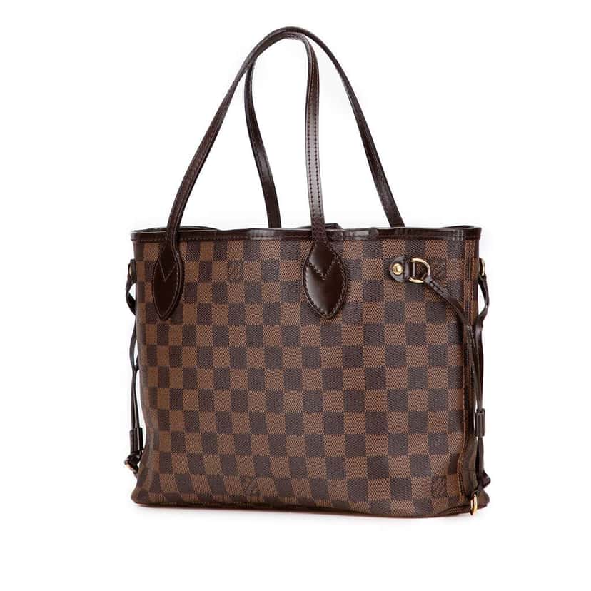 Louis Vuitton Damier Ebene Neverfull PM Brown Good condition - Back View