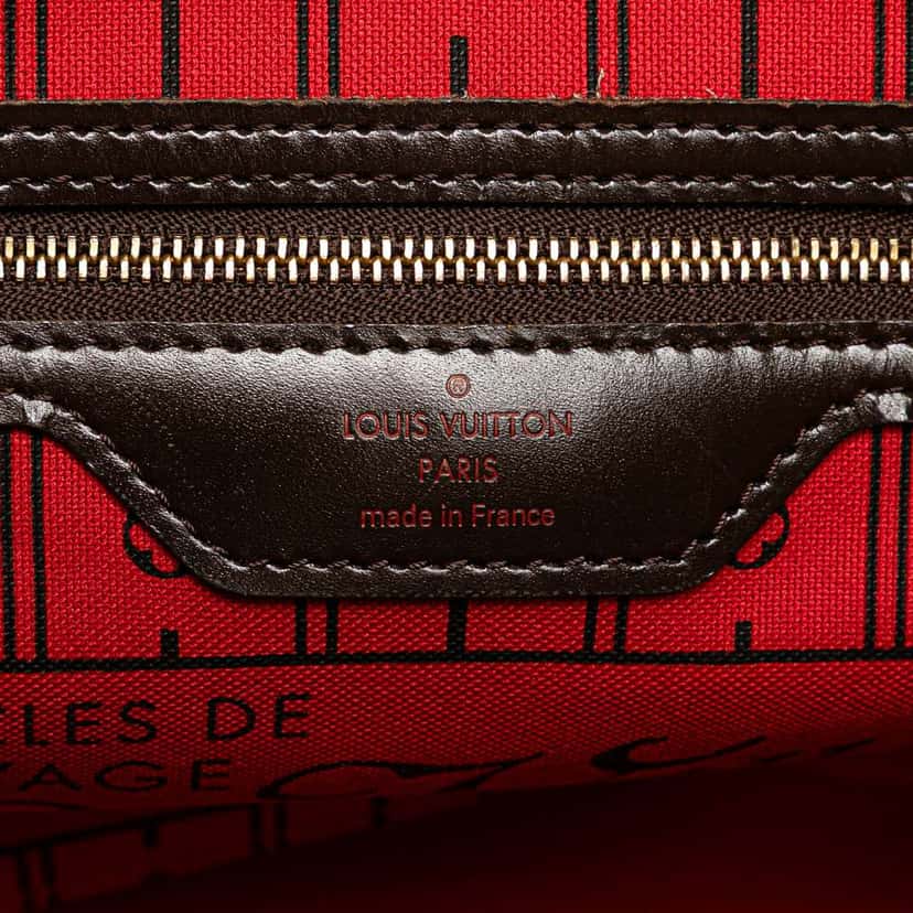 Louis Vuitton Damier Ebene Neverfull PM Brown Good condition - Box View