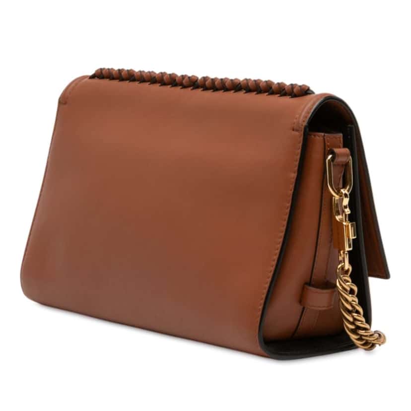 Alexander Mcqueen Medium Leather The Story Shoulder Bag Brown Leather Good condition - Back View