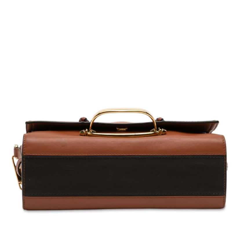 Alexander Mcqueen Medium Leather The Story Shoulder Bag Brown Leather Good condition - Inside View