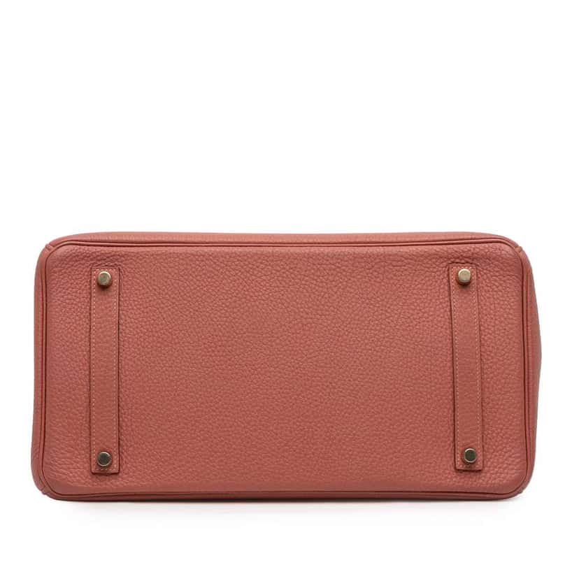 Hermès Togo Birkin Retourne 35 Pink Leather Good condition - Inside View