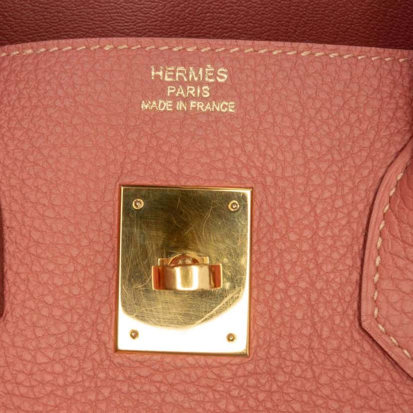 Hermès Togo Birkin Retourne 35 Pink Leather Good condition - Box View