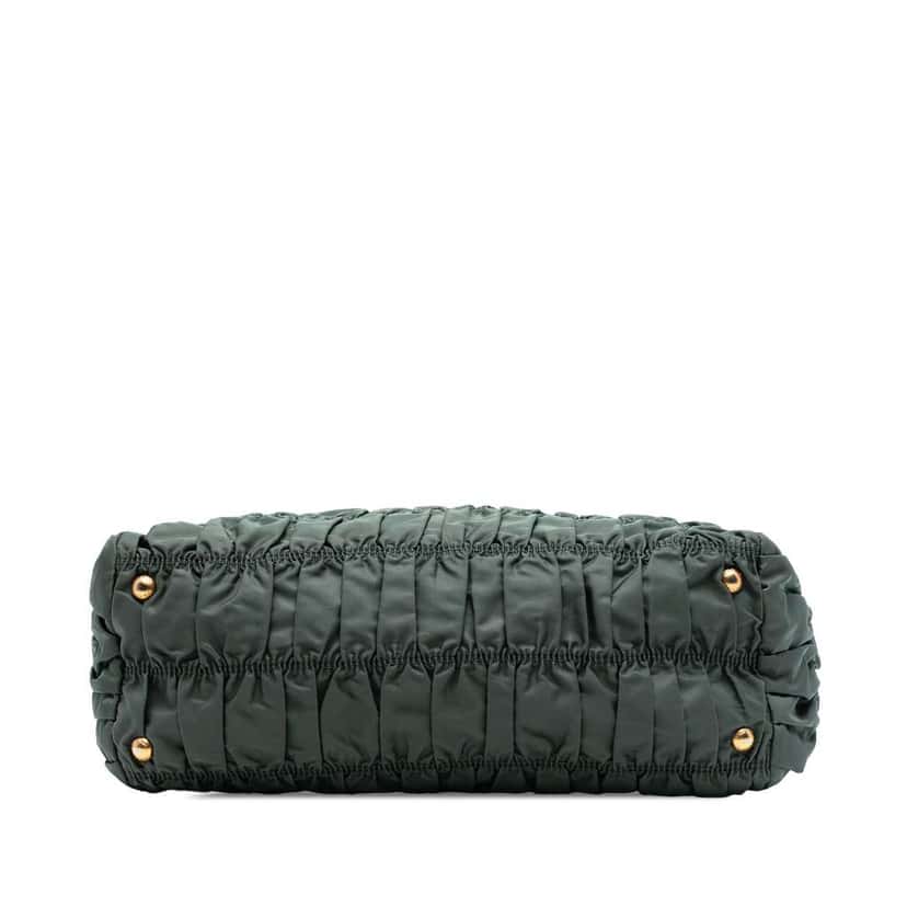 Prada Tessuto Gaufre Tote Green Good condition - Inside View