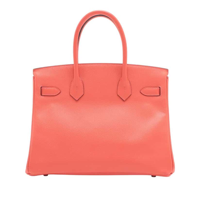 Hermès Epsom Birkin Retourne 30 Red Leather Good condition - Back View