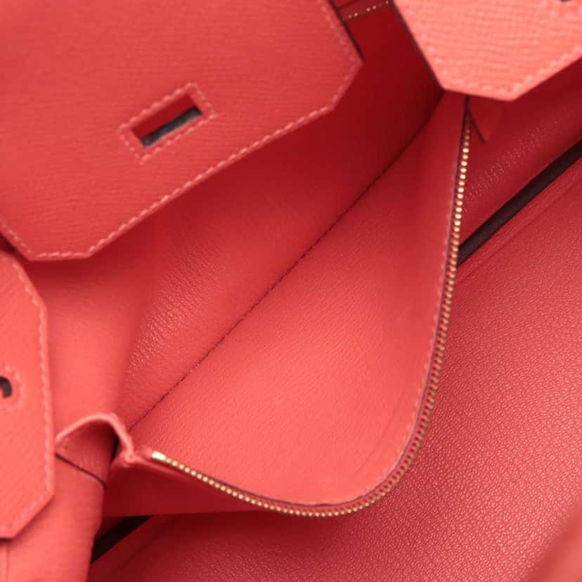 Hermès Epsom Birkin Retourne 30 Red Leather Good condition - Model View