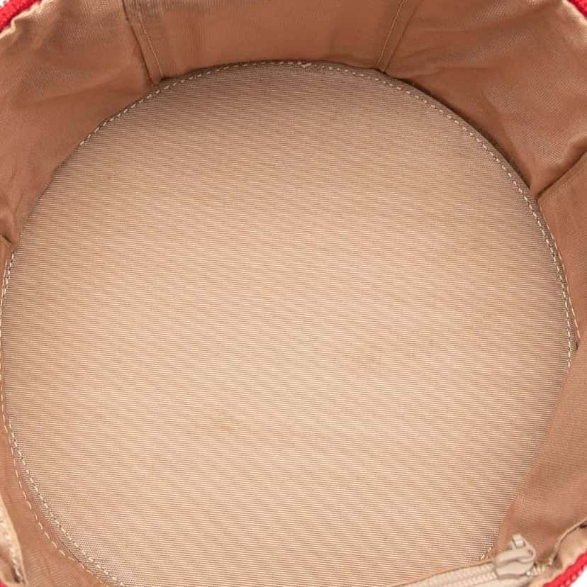 Burberry Haymarket Check Canvas Vanity Bag Brown Canvas Good condition - Model View
