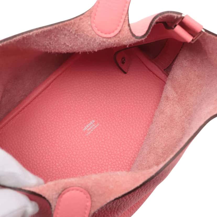Hermès Clemence Picotin Lock 18 Pink Leather Good condition - Model View