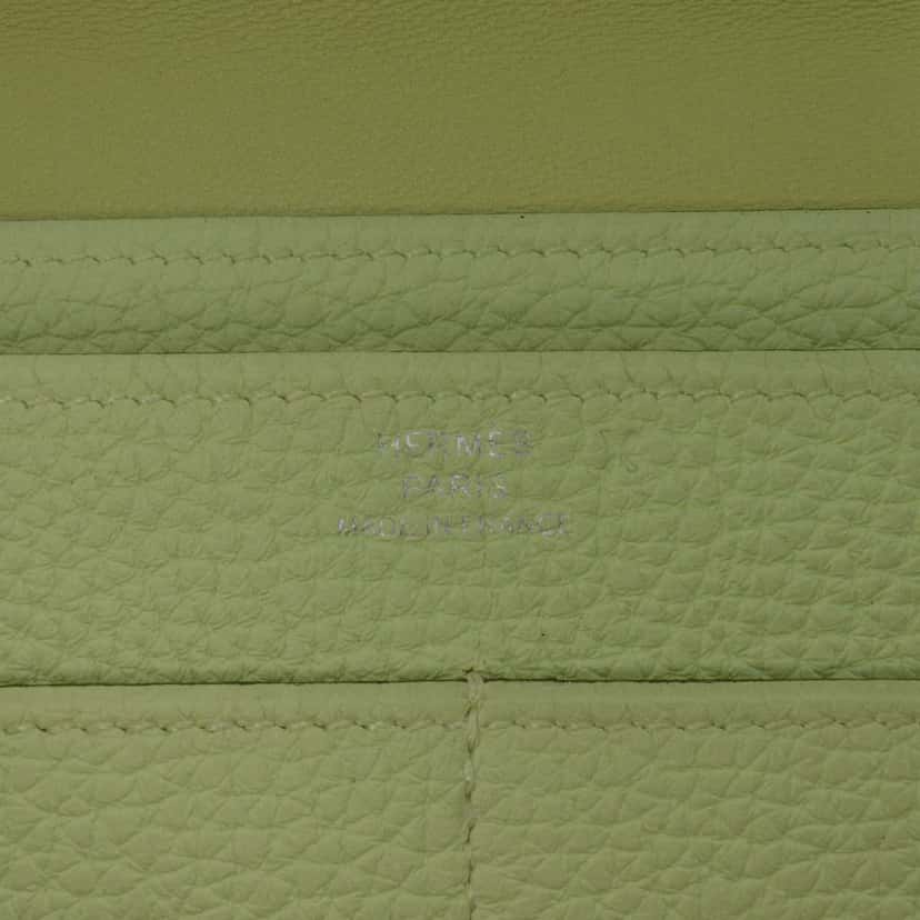 Hermès Togo Dogon Duo Wallet GM Yellow Leather Good condition - Box View