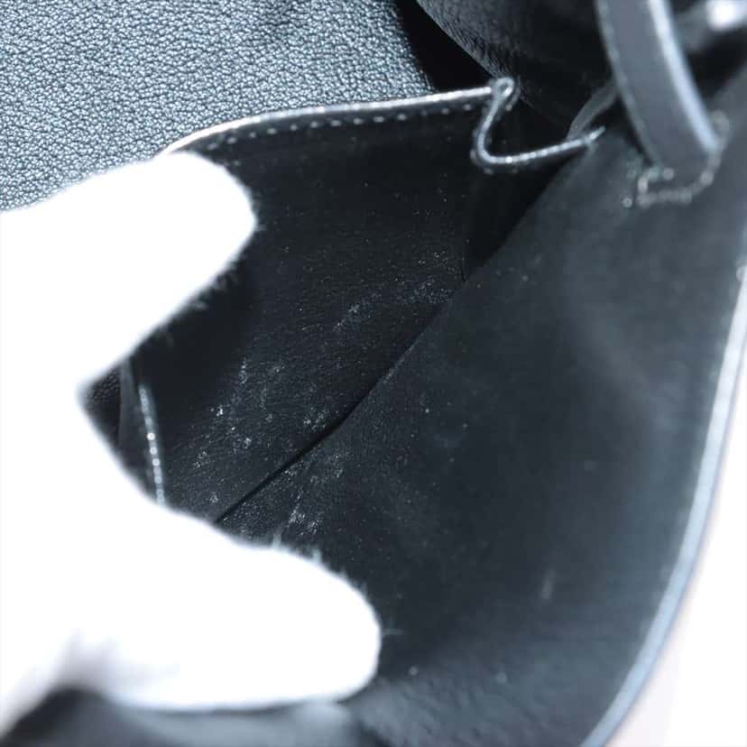 Hermès Togo Kelly II Retourne 28 Black Leather Good condition - Box View