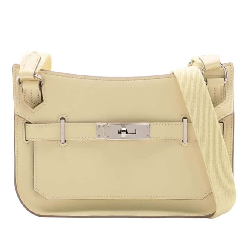 Hermès Mini Swift Jypsiere Yellow Leather Good condition - Front View