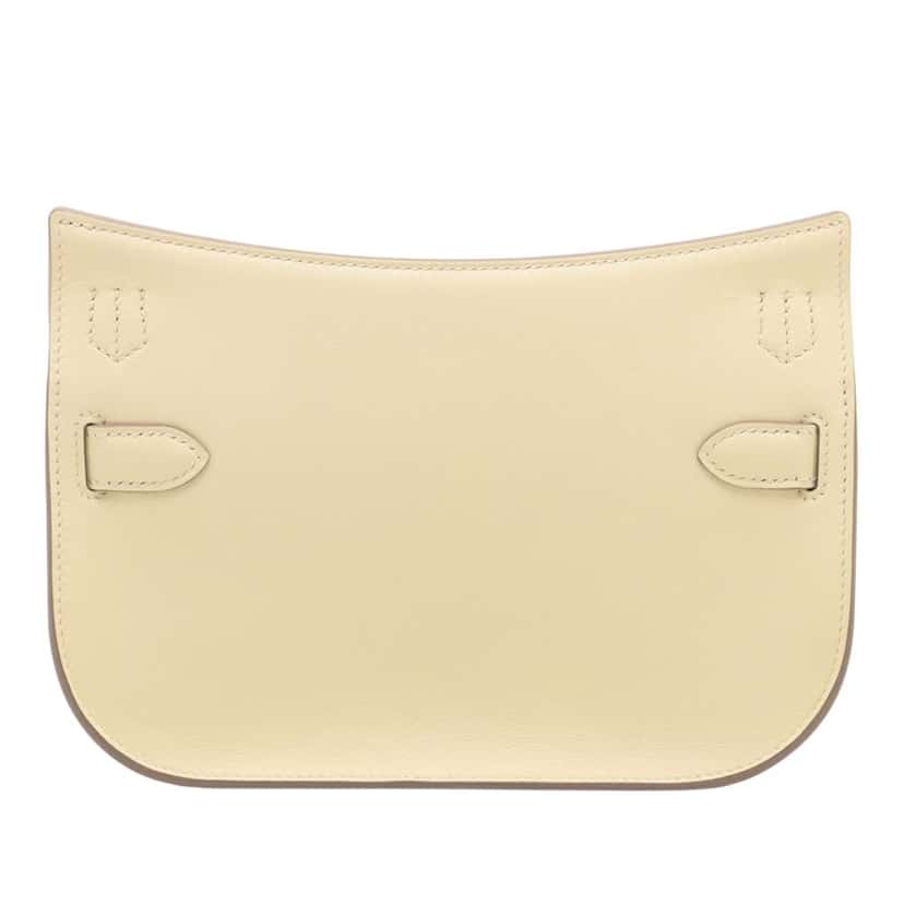 Hermès Mini Swift Jypsiere Yellow Leather Good condition - Back View
