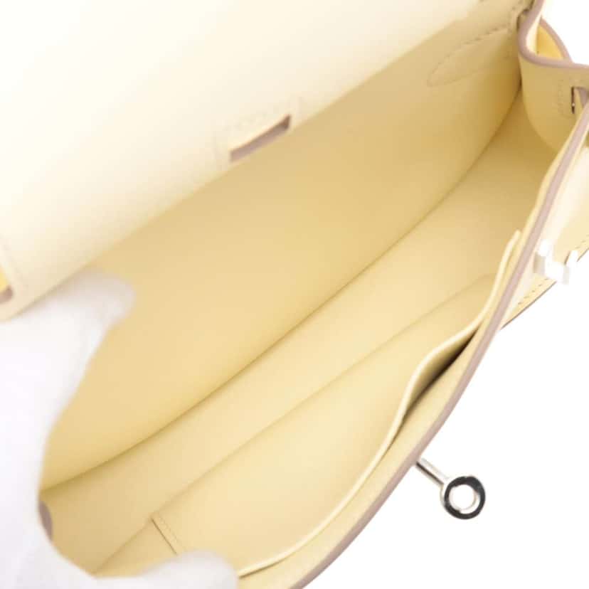 Hermès Mini Swift Jypsiere Yellow Leather Good condition - Model View
