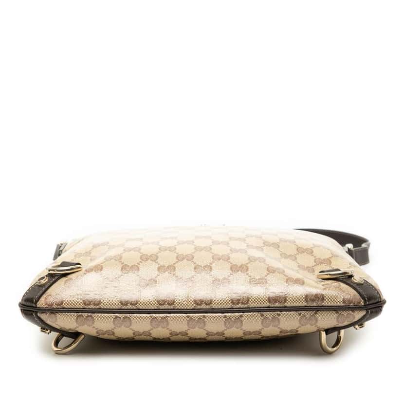 Gucci GG Crystal Abbey D Ring Crossbody Brown Canvas Very good condition - Inside View
