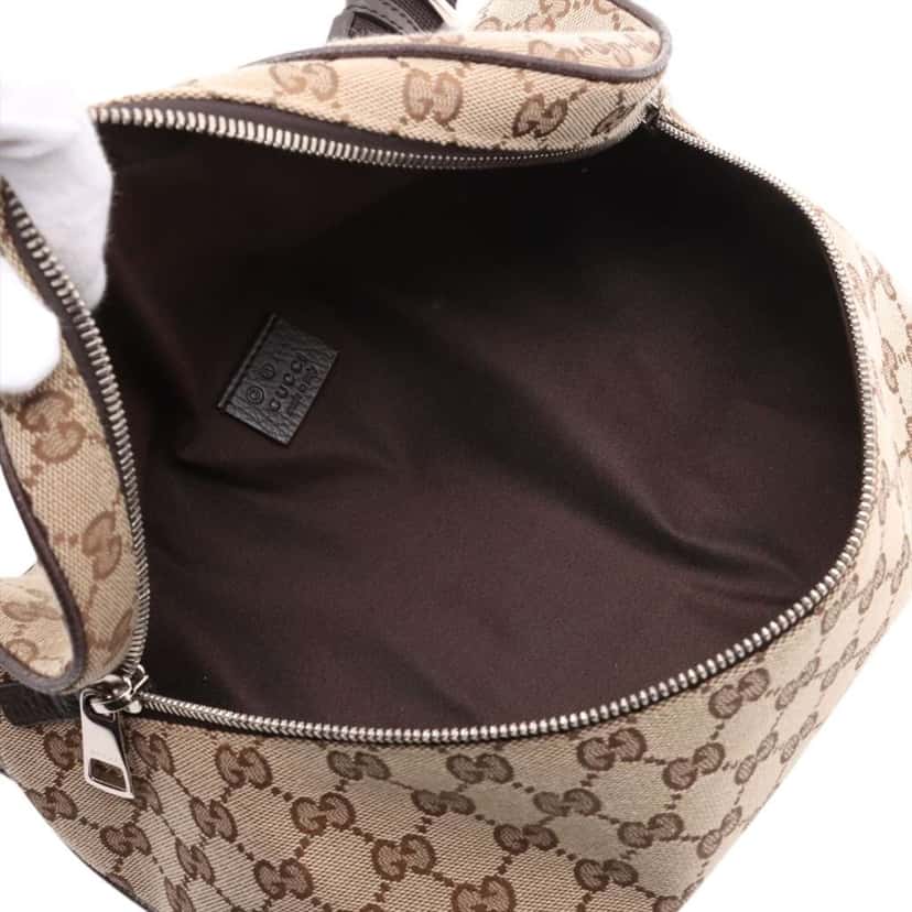 Gucci GG Canvas Waist Pouch Brown Canvas Good condition - Inside View