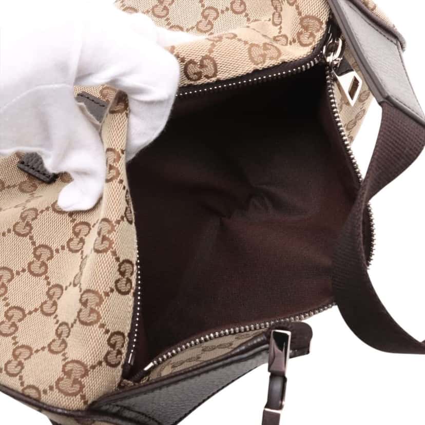Gucci GG Canvas Waist Pouch Brown Canvas Good condition - Box View