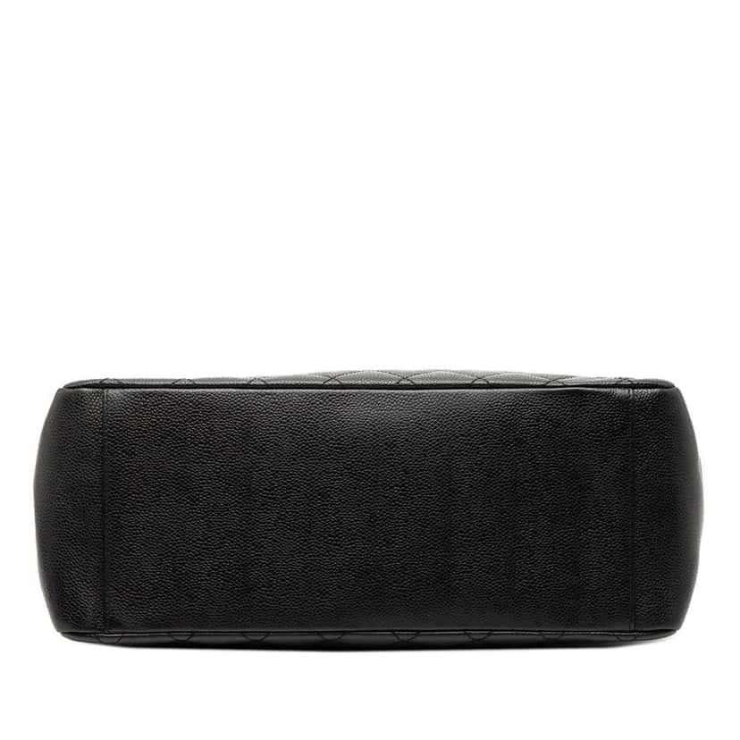Chanel Caviar Grand Shopping Tote Black Leather Good condition - Inside View