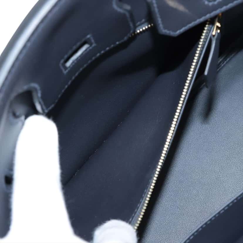 Hermès Swift Birkin Retourne 25 Blue Leather Good condition - Model View