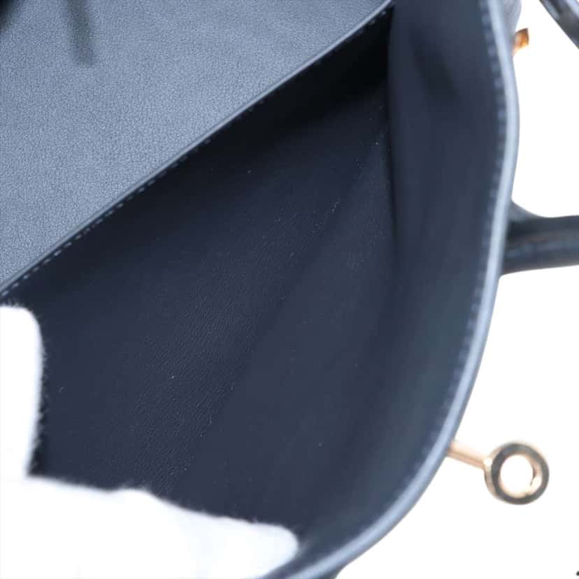 Hermès Swift Birkin Retourne 25 Blue Leather Good condition - Box View