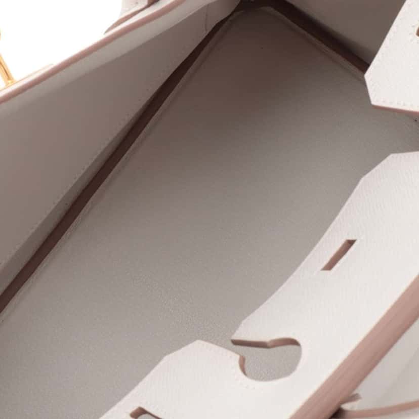 Hermès Epsom Birkin Retourne 30 White Leather Good condition - Inside View