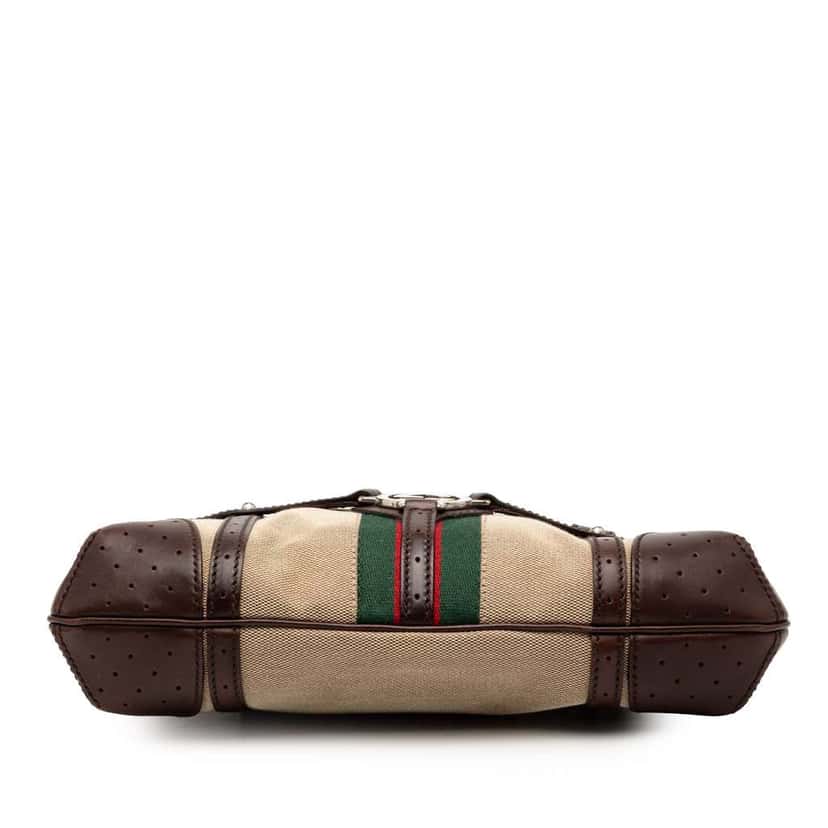 Gucci Canvas Web Reins Shoulder Bag Brown Canvas Good condition - Inside View
