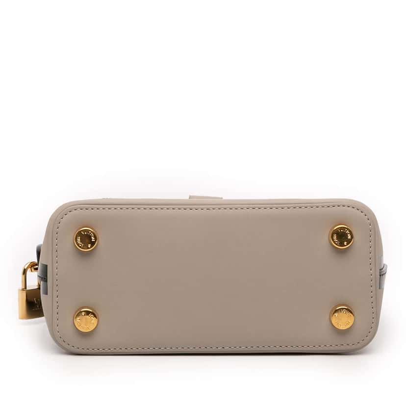 Louis Vuitton Cuir Obsession Lockit BB Grey Leather Good condition - Inside View