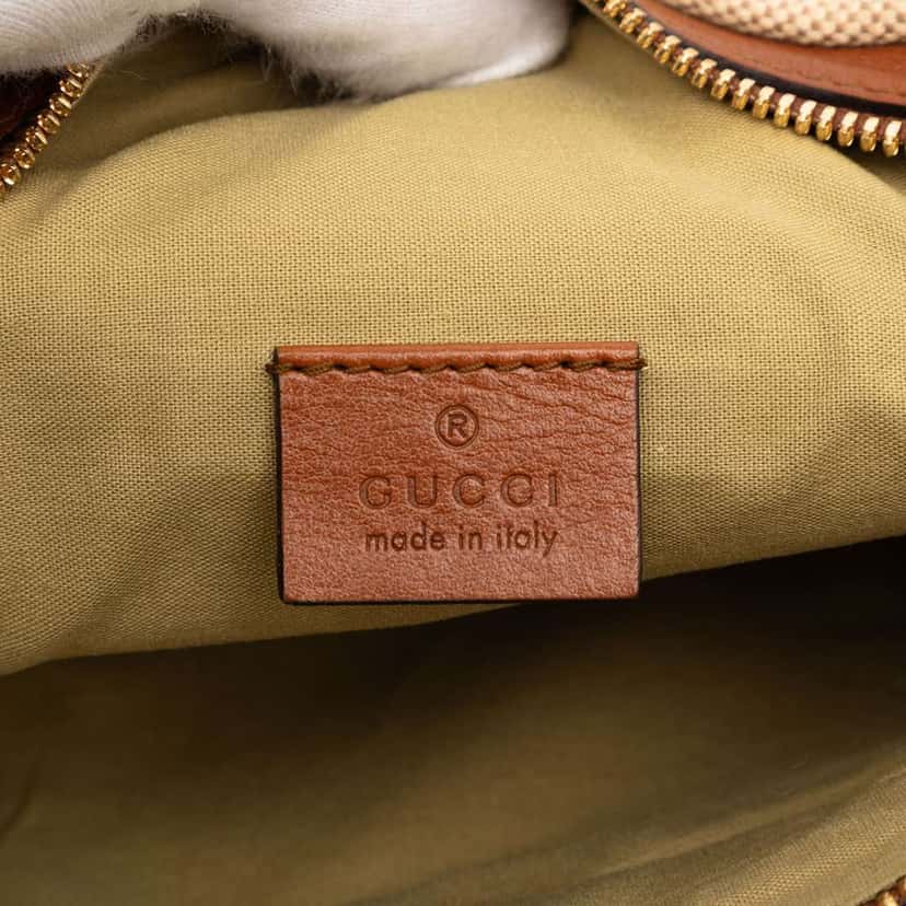 Gucci Canvas Web Belt Bag Brown Canvas Good condition - Box View