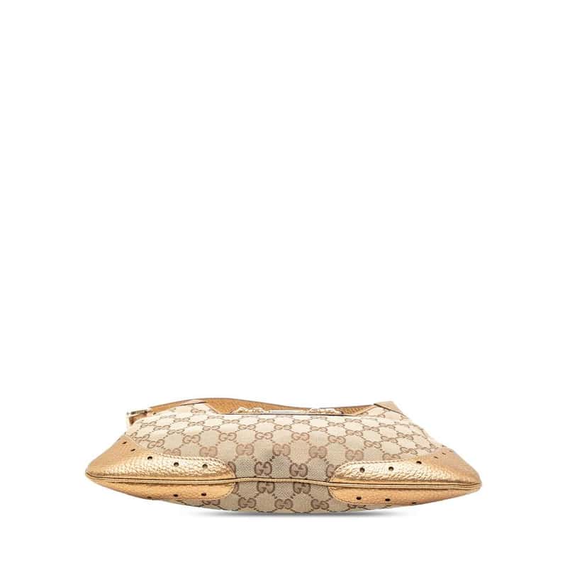 Gucci GG Canvas Punch Shoulder Bag Brown Canvas Good condition - Inside View