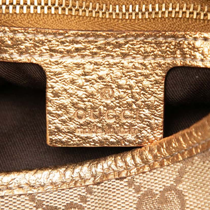 Gucci GG Canvas Punch Shoulder Bag Brown Canvas Good condition - Box View