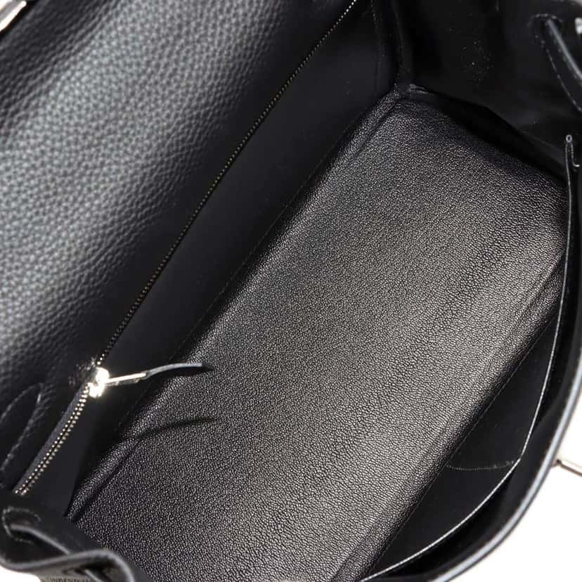 Hermès Togo Kelly II Retourne 28 Black Leather Good condition - Inside View