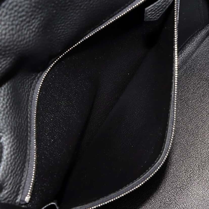 Hermès Togo Kelly II Retourne 28 Black Leather Good condition - Model View