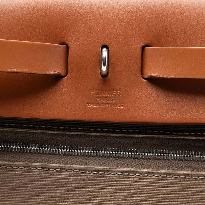 Hermès Toile Herbag Zip 31 Brown Canvas Good condition - Box View