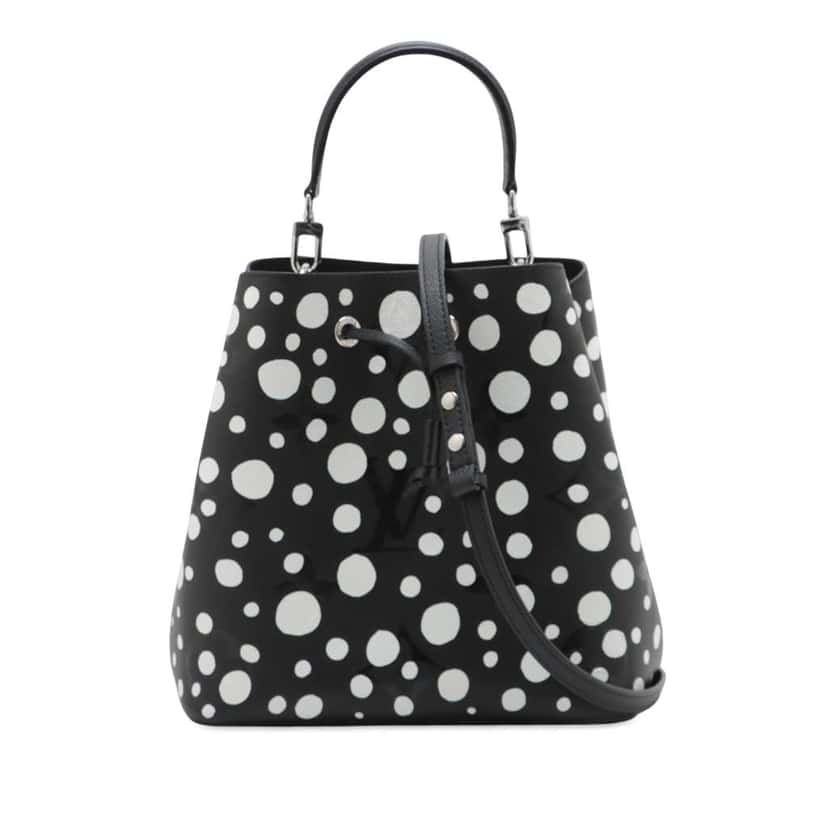 Louis Vuitton Yayoi Kusama Monogram Giant Empreinte Infinity Dots NeoNoe MM Black Leather Good condition - Front View