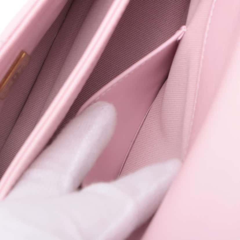 Chanel Mini CC Quilted Lambskin Single Flap Pink Leather Good condition - Box View