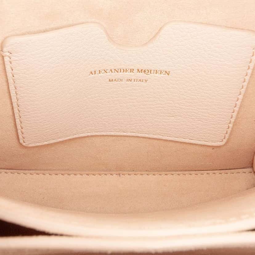 Alexander Mcqueen Leather Box 16 Crossbody Brown Leather Good condition - Box View