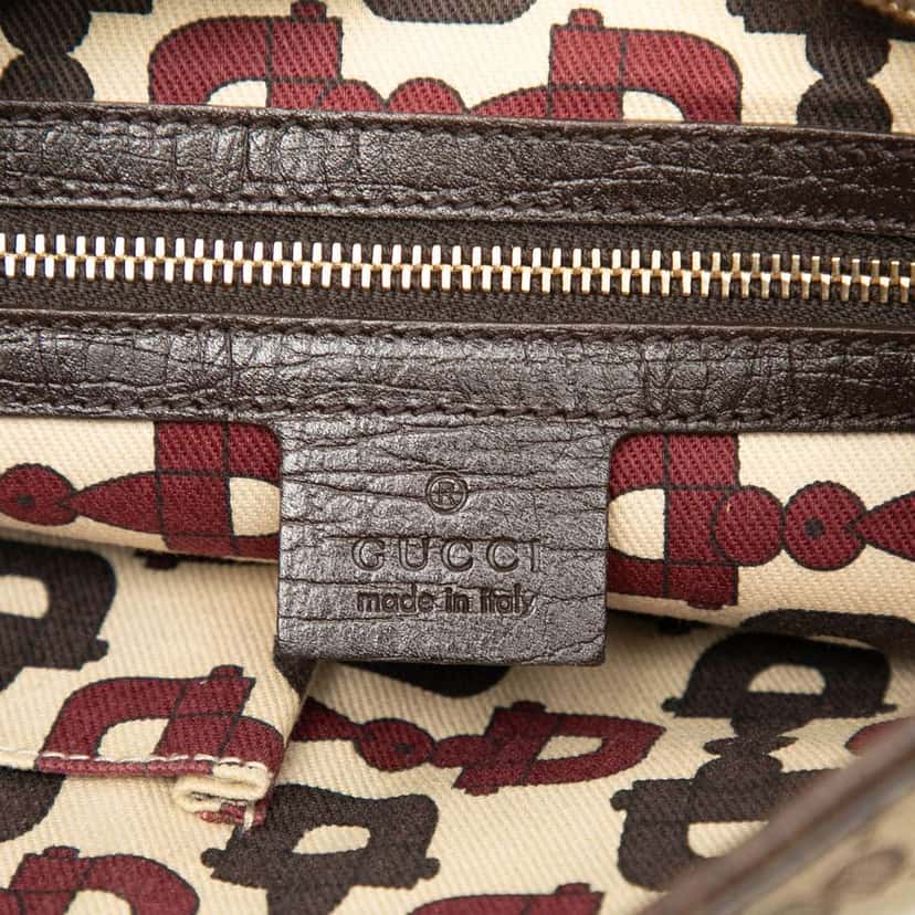 Gucci GG Canvas Jolicoeur Crossbody Brown Canvas Good condition - Box View