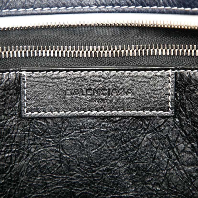 Balenciaga M Lambskin Bazar Shopper Satchel Black Leather Good condition - Box View