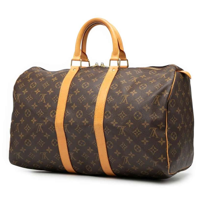 Louis Vuitton Monogram Keepall 45 Brown Good condition - Back View