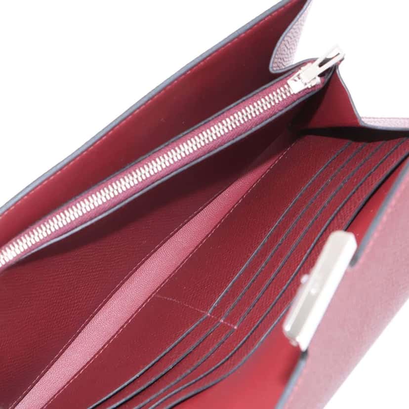 Hermès Epsom Constance Long To Go Wallet Red Leather Very good condition - Inside View