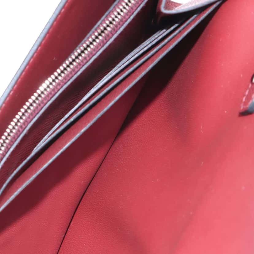 Hermès Epsom Constance Long To Go Wallet Red Leather Very good condition - Box View