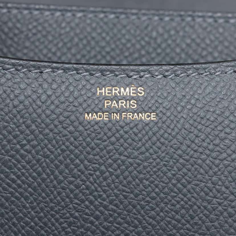 Hermès Mini Epsom Constance III 18 Grey Leather Good condition - Box View