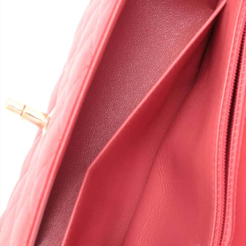 Chanel Mini Rectangular Classic Lambskin Single Flap Pink Leather Good condition - Box View
