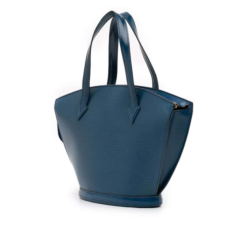 Louis Vuitton Epi Saint Jacques PM Short Strap Blue Leather Good condition - Back View