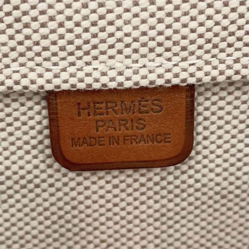 Hermès Toile H Plume Quadrige au Fil Steeple 31 Brown Canvas Good condition - Box View