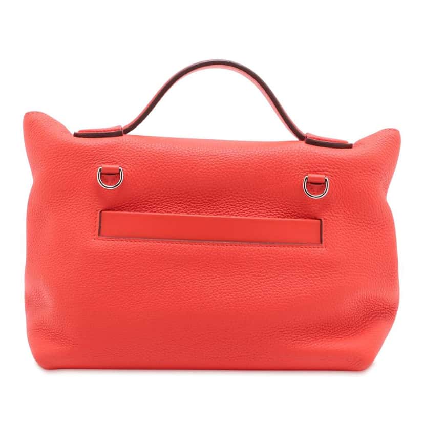 Hermès Togo and Swift 24/24 29 Red Leather Good condition - Back View