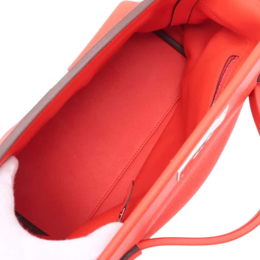 Hermès Togo and Swift 24/24 29 Red Leather Good condition - Inside View