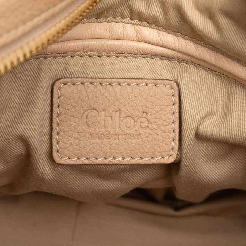 Chloé Medium Leather Paraty Satchel Brown Leather Good condition - Box View