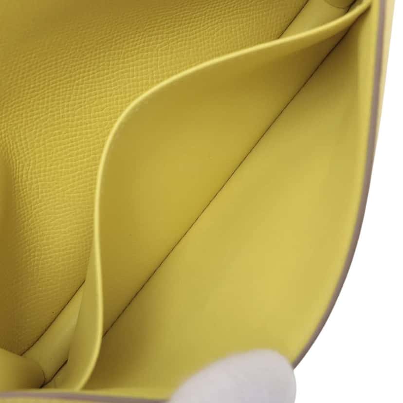Hermès Mini Epsom Constance III 18 Yellow Leather Good condition - Box View