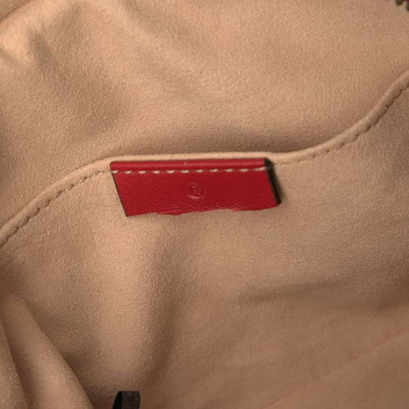 Gucci GG Marmont Matelasse Leather Belt Bag Red Leather Very good condition - Box View