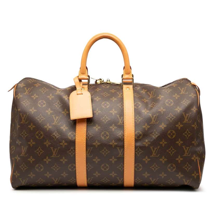 Louis Vuitton Monogram Keepall 45 Brown Good condition - Front View